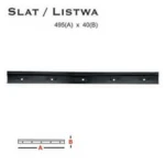 Listwa uniwersalna ścienna dla pojemników magazynowych Ecobox