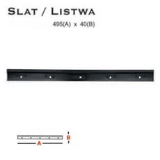 Listwa uniwersalna ścienna dla pojemników magazynowych Ecobox